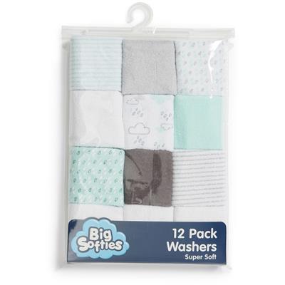 Big Softies Wash Cloths 12 Pack | BIG W