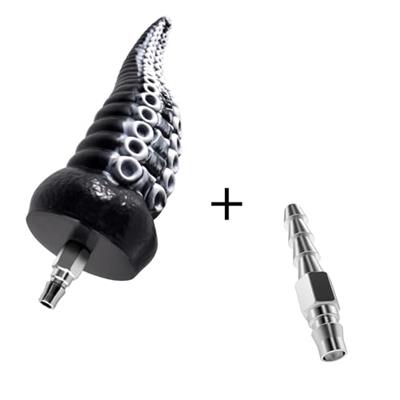 Tentacle Dildo with Quick Air Connector+Small Quick Air Connector for Thrusting Sex Machine