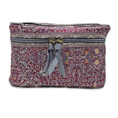 Mini Train Case, Cosmetic and Toiletry Organizer Zippered Travel Bag, 
– Stefanie Wolf Designs