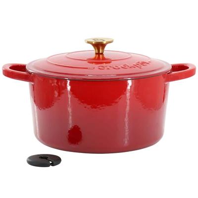 Artisan 6 qt. Round Enameled Cast Iron Dutch Oven with Lid