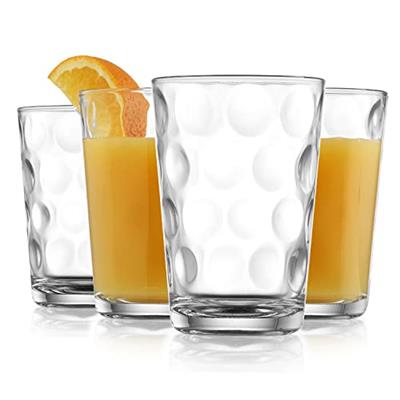 Home Essentials Juice Glasses Set Of 4 Water Tumbler Glasses Cups 7 oz Uses for Juice, Water, Cocktails, and more Beverages. Dishwasher safe…