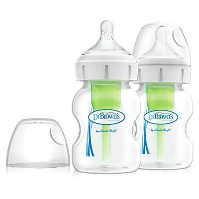 Dr. Browns - Options  Anti-Colic Wide-Neck Glass Bottles - 2pk/5oz – Little Canadian