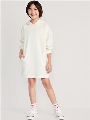 Long-Sleeve Fleece Hoodie Dress for Girls | Old Navy