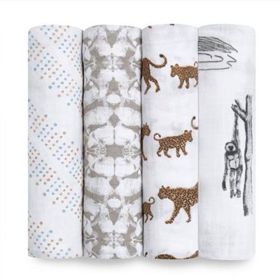 Cotton Muslin Swaddles - 4 Pack | Snuggle Bugz | Canadas Baby Store