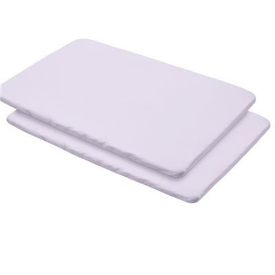 BreathableBaby All-in-One Fitted Sheet & Waterproof Cover for Playard Mattress 2-Pack