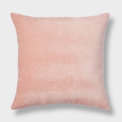 Oversized Chenille Square Throw Pillow Pink - Thresholdâ„¢ : Target