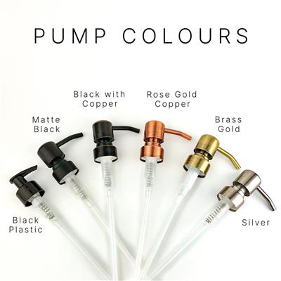 Dispenser Pump Only Metal Pump Replacement Matte Black, Silver, Rose Gold, Black With Copper for Glass Bottles, Upcycling 28mm Neck - Etsy France
