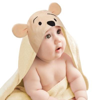 Lambs & Ivy Disney Baby Winnie The Pooh Tan Cotton Hooded Baby Bath Towel : Target