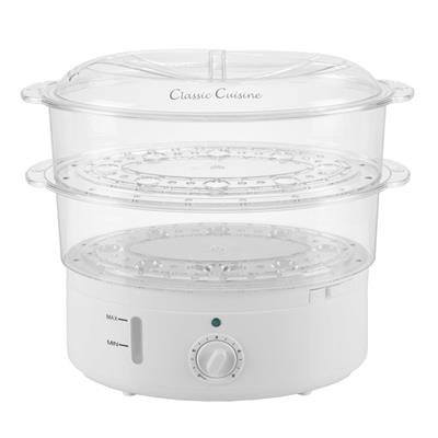 Vegetable Steamer and Rice Cooker - 6.3 Quart Electric Steamer by Classic Cuisine