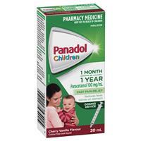 Buy Panadol Children 1 Month – 1 Year Baby Drops with Dosing Device, Fever and Pain Relief, 20mL Onl