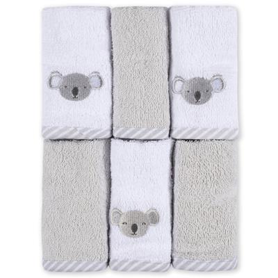 Koala Baby - 6-Pack Baby Washcloths - Brown & White Bear | Babies R Us Canada