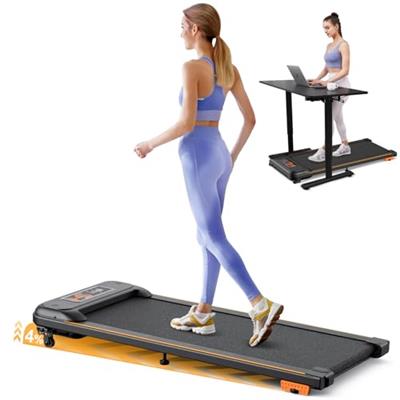Walking Pad with Incline, Under Desk Treadmill, Portable Treadmills for Home/Office, 2.5HP Walking Jogging Running Machine with LED Display, Remote Co