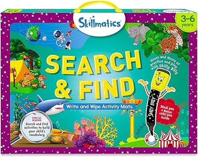 Amazon.com: Skillmatics Preschool Learning Activity - Search and Find Educational Game, Perfect for Kids, Toddlers Who Love Toys, Art and Craft Activi