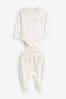 Buy Mamas & Papas Cream 2 Piece Welcome To The World Bodysuit And Legging Set from the Next UK online shop
