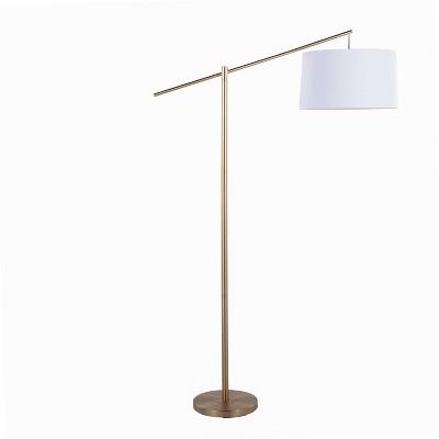 Lumisource Casper 69 Contemporary Metal Floor Lamp In Gold Metal With Off-white Linen Shade From Grandview Gallery : Target