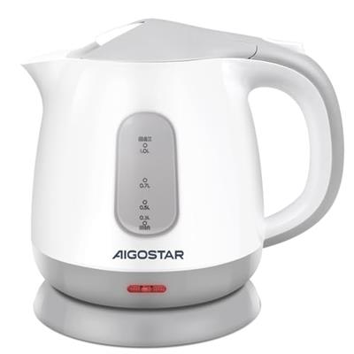 Aigostar Small Electric Kettle, 1L Portable Electric Tea Kettle 1100W with Automatic Shut-Off and Boil Dry Protection, Travel Hot Water Boiler Cordles