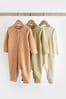 Buy Sage Green Baby Plain Footless Zipped Sleepsuits 3 Pack (0-3yrs) from the Next UK online shop