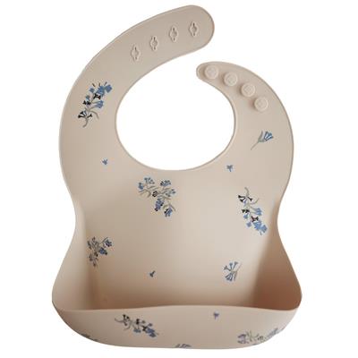 Silicone Baby Bib (Lilac Flowers) by Mushie – Avery and Everett