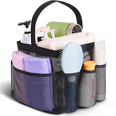 Eudele Mesh Shower Caddy Portable for College Dorm Room Essentials,Shower Caddy Dorm with 8-Pocket Large Capacity for Beach,Swimming,Gym,Travel essent