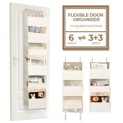 GRANNY SAYS 6-Shelf Over The Door Organizer, Door Hanging Organizer, Closet Door Organizer, Back of Door Organizer, Behind The Door Organizer, Bedroom