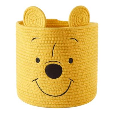 Idea Nuova Disney Winnie the Pooh Figural Rope Storage Organizer Basket, 10 H x 10 W
