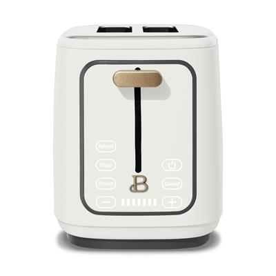 Beautiful 2 Slice Toaster with Touch-Activated Display, White Icing by Drew Barrymore - Walmart.com