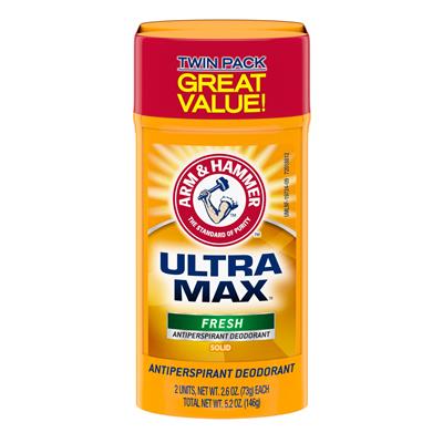 Arm & Hammer ULTRA MAX Deodorant- Fresh-  Solid - 2.6oz- Twin Pack (Pack of two) - Walmart.com