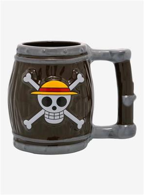 One Piece Straw Hat Pirates Barrel Mug | Hot Topic