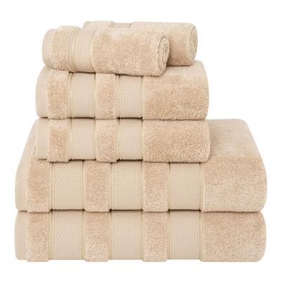 American Soft Linen Salem Bath Towel Set, 6 Piece Towels for Bathroom Large 100% Cotton 2 Bath Towel