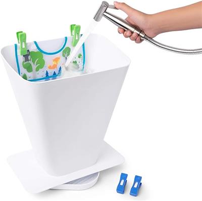 Amazon.com: SimplyImagine Cloth Diaper Sprayer Splatter Shield- Hands-Free Washing Bucket for Dirty Cloth Diapers for Babies, Clothing, Shoes- Nursery