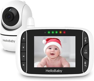 HelloBaby Video Baby Monitor with Remote Camera Pan-Tilt-Zoom