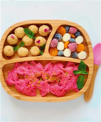 Eco Rascals Toddler Plate - Pink – Mamas & Papas UK