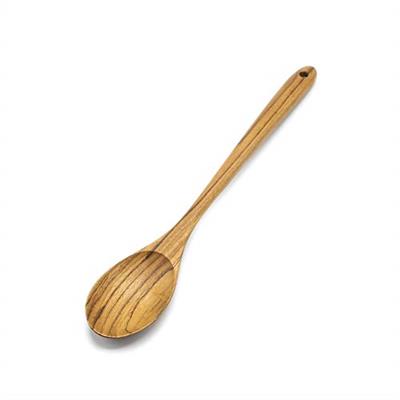 FAAY 13.5 Teak Cooking Spoon, Wooden Spoon, Mixing Spoon Handcraft from Teak | Healthy and High Moist Resistance for Non Stick Cookware