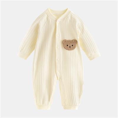 Baby Bear Patch Simple Soft Romper