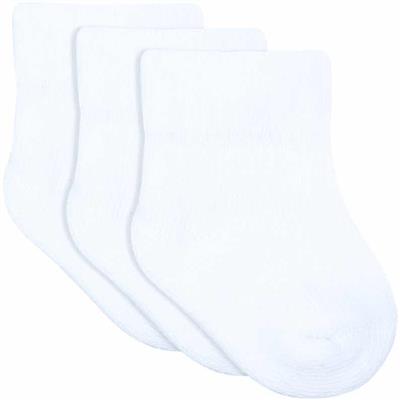 Underworks Baby Stay On Socks 3 Pack - White | BIG W