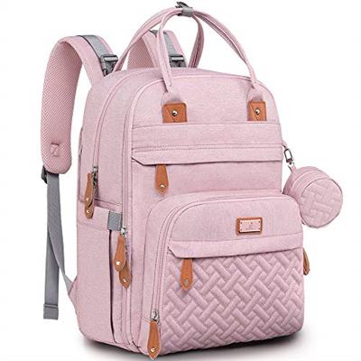 BabbleRoo Diaper Bag Backpack - Baby Essentials Travel Tote Multi function Waterproof Bag, with Changing Pad, Stroller Straps & Pacifier Case Unisex,