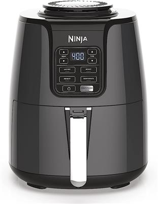 Amazon.com: Ninja AF101 Air Fryer that Crisps, Roasts, Reheats, & Dehydrates, for Quick, Easy Meals, 4 Quart Capacity, & High Gloss Finish, Grey : Spo