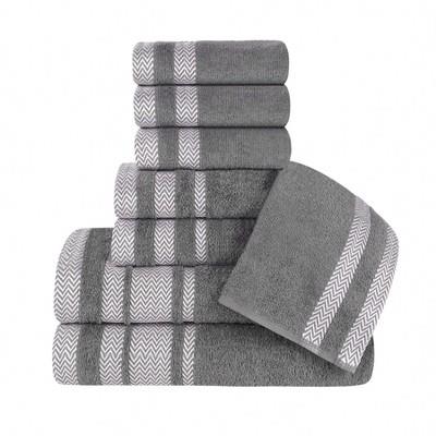 Cotton Medium Weight 8 Piece Bathroom Towel Set By Blue Nile Mills : Target