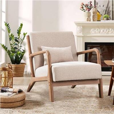 Sand & Stable Hertford Upholstered Linen Blend Accent Chair | Wayfair
