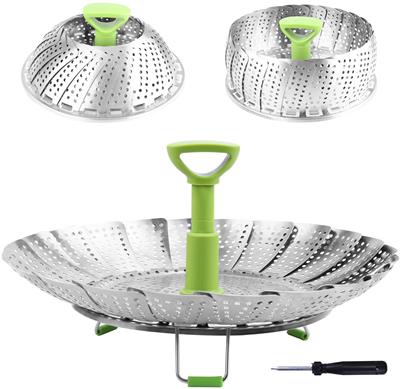 Steamer Basket Stainless Steel Vegetable Insert for Food Cooking, Fit Pots (5.1 to 9) - Walmart.com