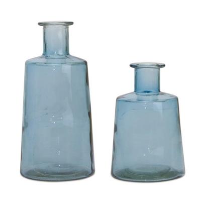 Glass Bottle Vase (Set of 2)