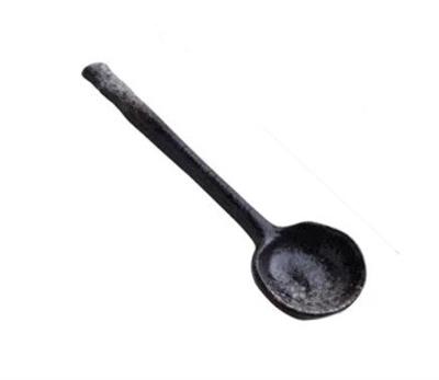 Black Ceramic Spoon 16cm – Grey Goose Living