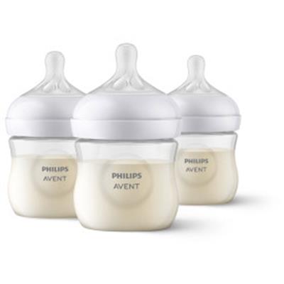 Philips Avent Natural Baby Bottle With Natural Response Nipple, Clear, 4oz, 3pk, SCY900/03 | Babies R Us Canada