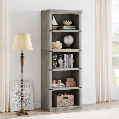 Whizmax 5 Tier Bookcase, Farmhouse Book Shelf With Storage Open Display Bookshelves For Home Office, Living Room, Bed Room : Target