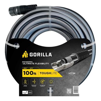 Gorilla ToughLite 5/8 in. x 100 ft. Heavy Duty Garden Hose HYB55800 - The Home Depot
