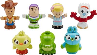 Amazon.com: Fisher-Price Little People Toddler Toys Disney Toy Story 7 Friends Pack Figure Set with Woody & Buzz Lightyear for Ages 18  Months (Amazon