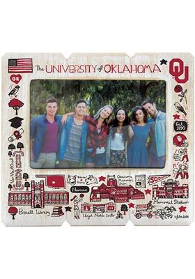 Oklahoma Sooners Julia Gash Red Picture Frame