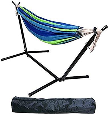 Elevon Double Hammock with Space Saving Steel Stand and Portable Carrying Case, 450-Pound Capacity