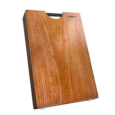 Luxdecor Wooden Cutting Boards for Kitchen Double sides No Splicing Thick Chopping Boards 15.7in Large Wooden Cutting Boards
