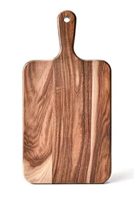 Acacia Wood Cutting Board - Wooden Kitchen Cutting Board for Meat, Cheese, Bread, Vegetables &Fruits-Charcuterie Board Cheese Serving Board with Handl